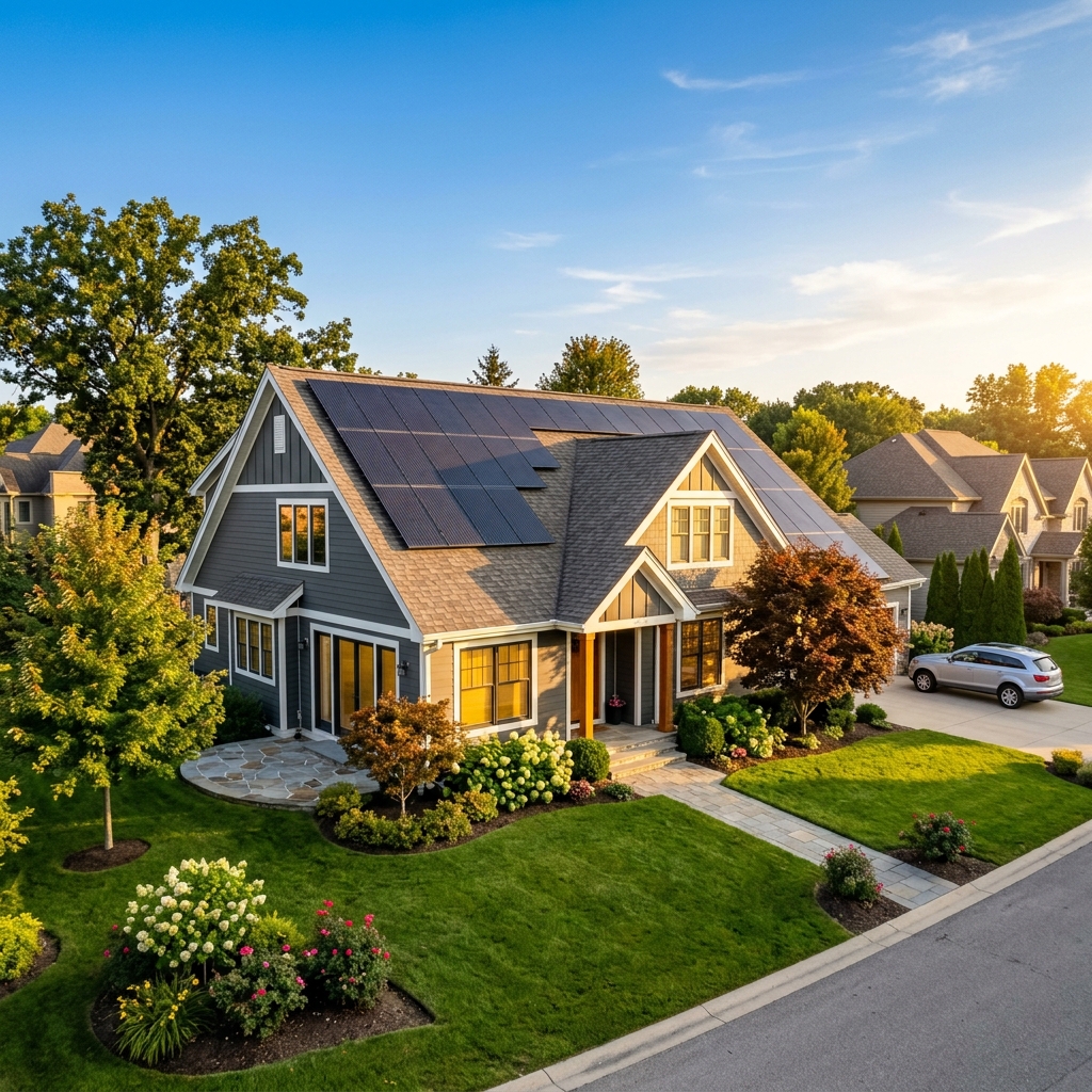 Solar panels installation